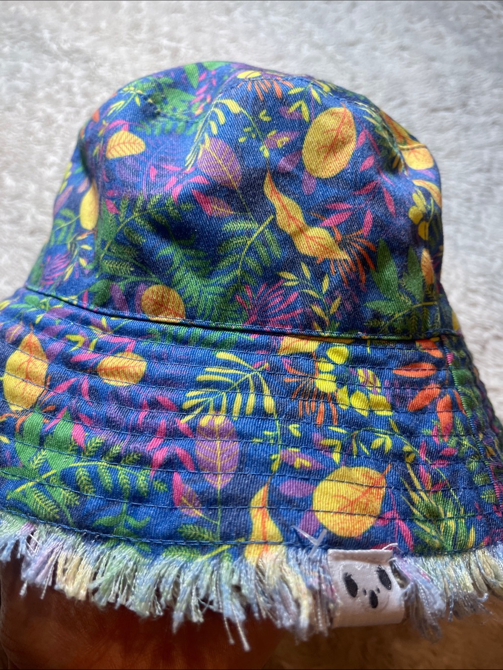 Floral Tropical Print Bucket Hat - Picture 3 of 5